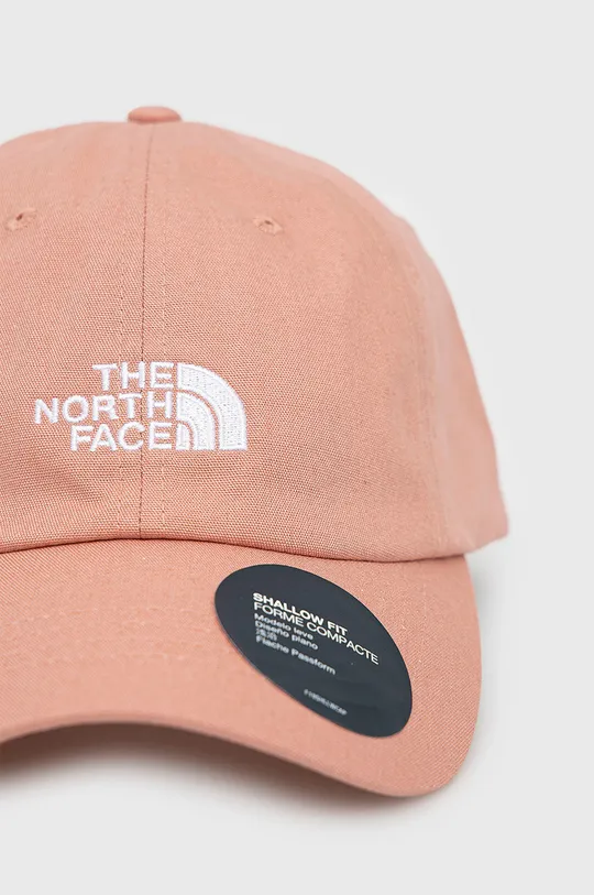 The North Face czapka bawełniana różowy