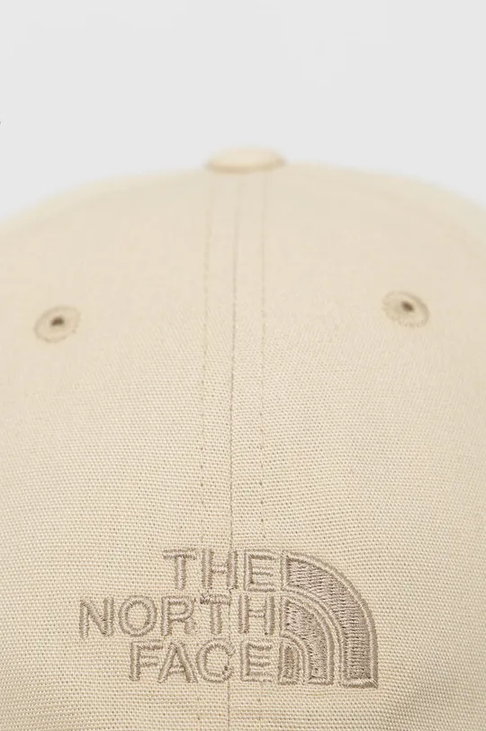 Βαμβακερό καπέλο The North Face μπεζ
