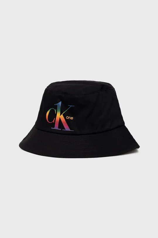 czarny Calvin Klein kapelusz bawełniany Unisex