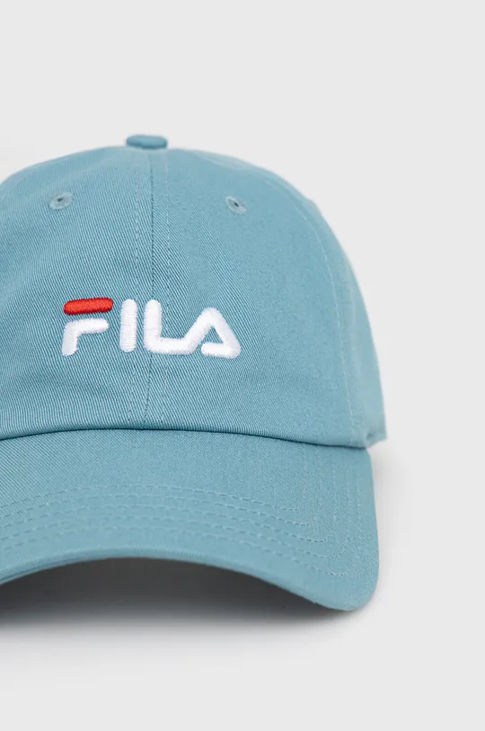 Βαμβακερό καπέλο Fila μπλε
