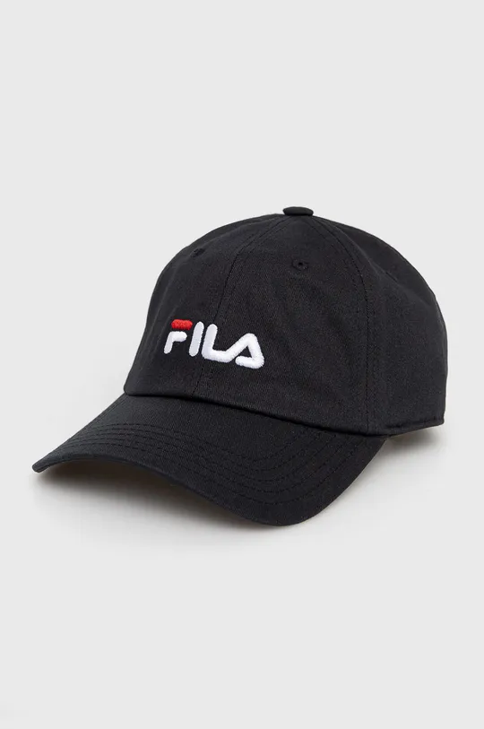μαύρο Βαμβακερό καπέλο Fila Unisex