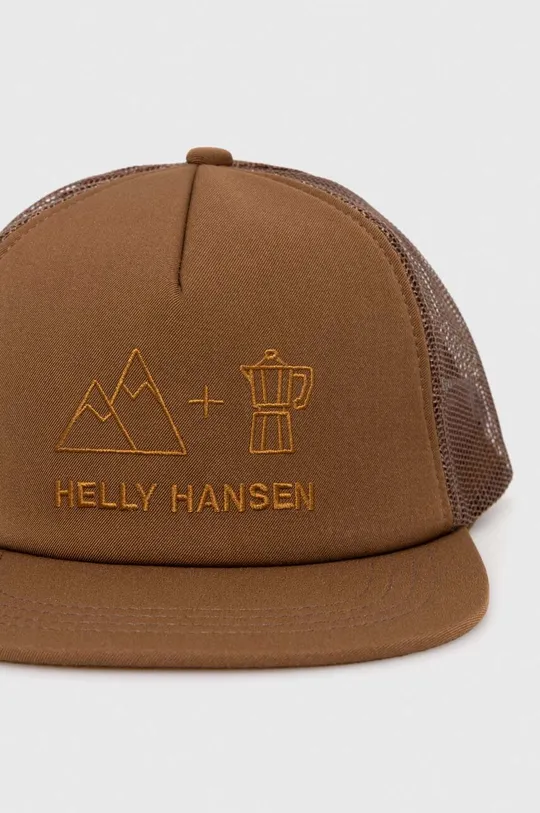 Helly Hansen czapka z daszkiem brązowy