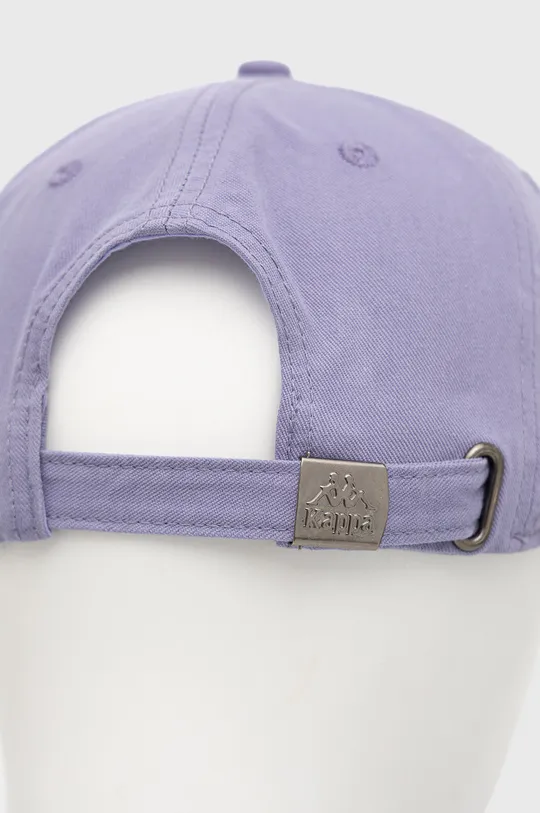 Хлопковая кепка Kappa фиолетовой