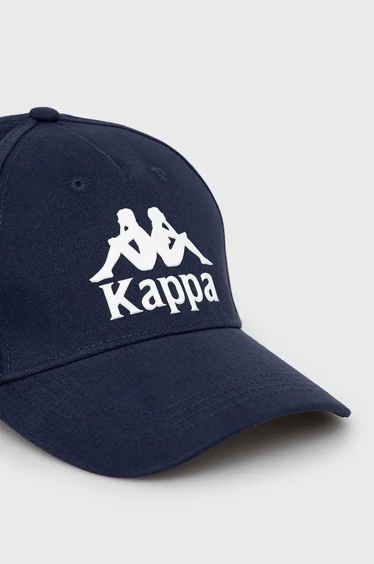 Bavlnená čiapka Kappa tmavomodrá