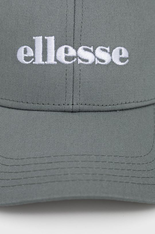 Bavlnená čiapka Ellesse oceľová zelená