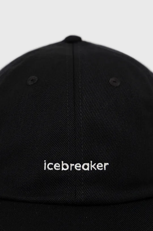 Icebreaker berretto da baseball 6 Panel nero