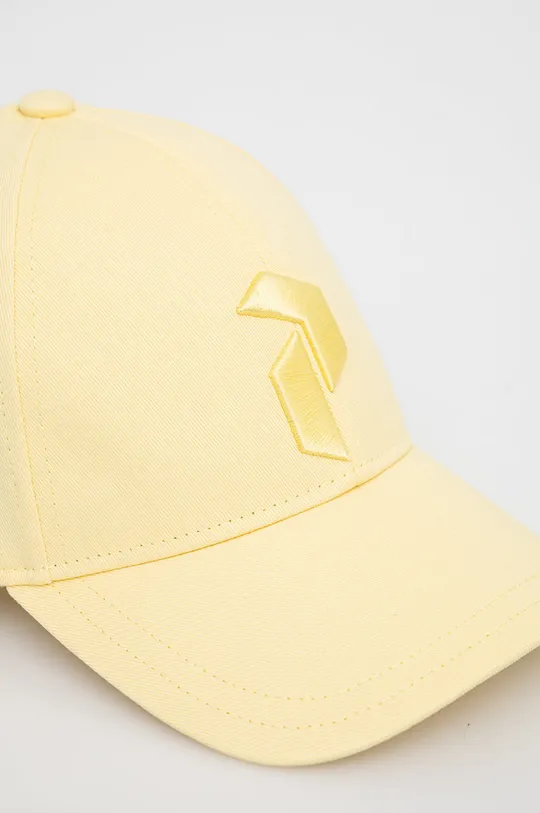 Βαμβακερό καπέλο Peak Performance κίτρινο