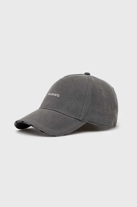 γκρί Βαμβακερό καπέλο AllSaints Unisex