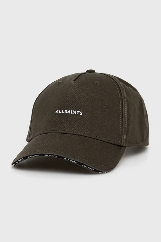 зелений Бавовняна кепка AllSaints Unisex
