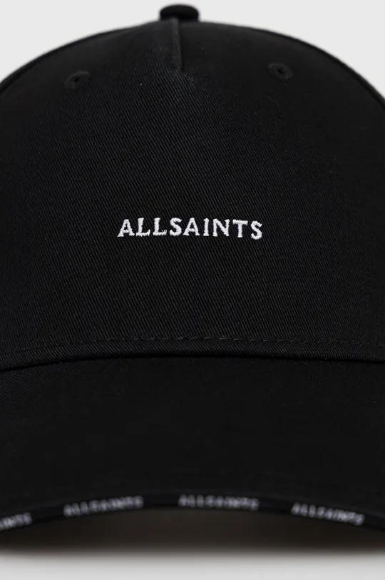 AllSaints czapka bawełniana Materiał zasadniczy: 100 % Bawełna, Podszewka: 80 % Poliester, 20 % Bawełna
