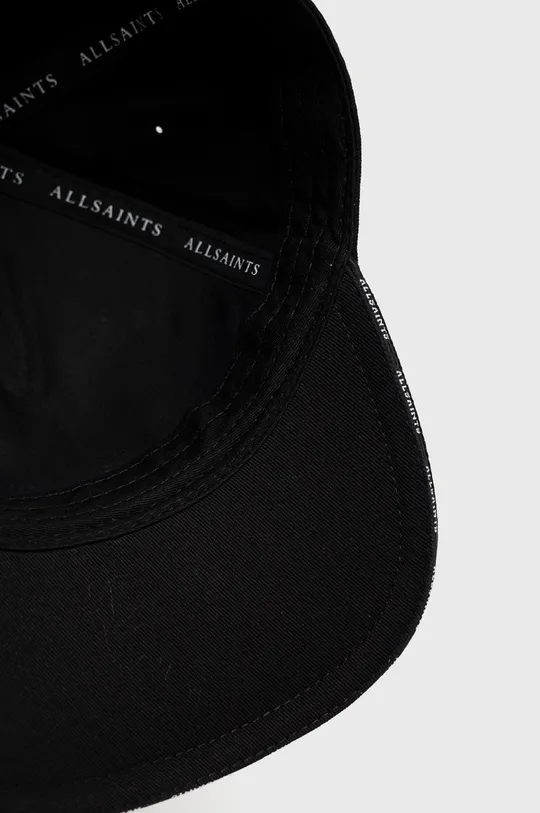 čierna Bavlnená čiapka AllSaints