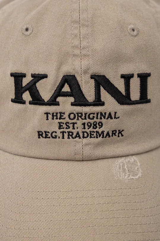 Βαμβακερό καπέλο του μπέιζμπολ Karl Kani γκρί