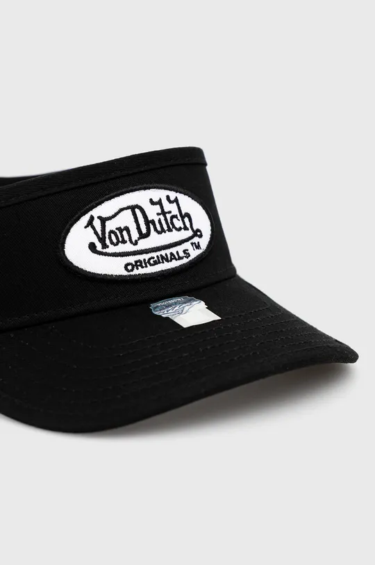 Βαμβακερό καπέλο Von Dutch μαύρο