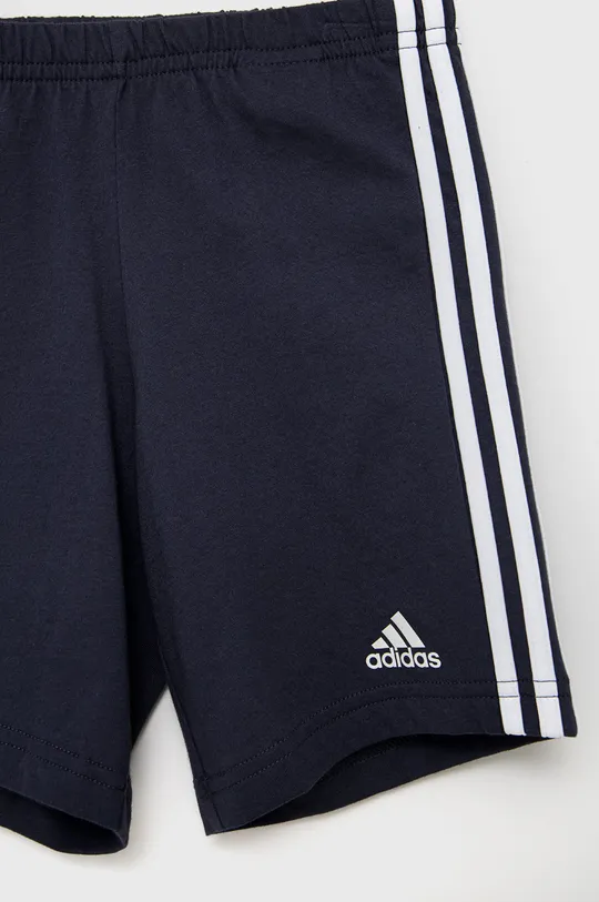 crvena Pamučna dječja trenirka adidas