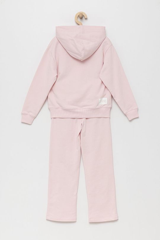 Detská bavlnená tepláková súprava Calvin Klein Jeans ružová