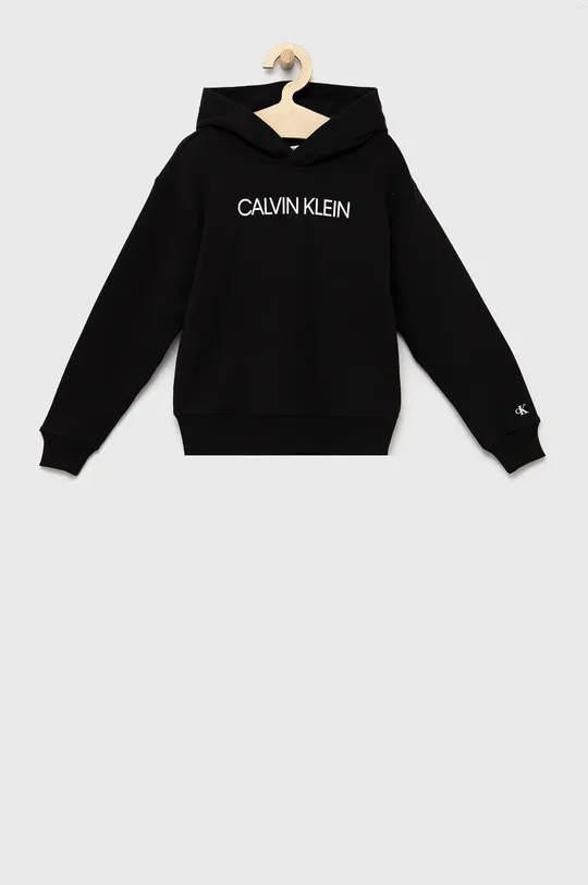 Calvin Klein Jeans dres bawełniany dziecięcy IG0IG01342.PPYY czarny