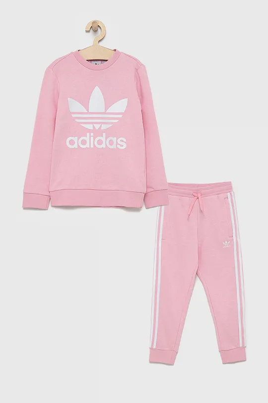 roza Dječja trenirka adidas Originals Za djevojčice