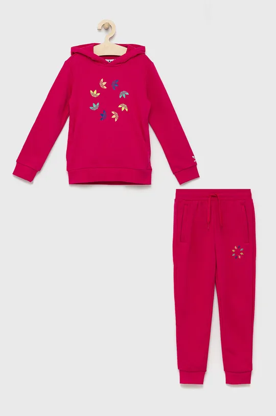 ružová Detská tepláková súprava adidas Originals HB9481 Dievčenský