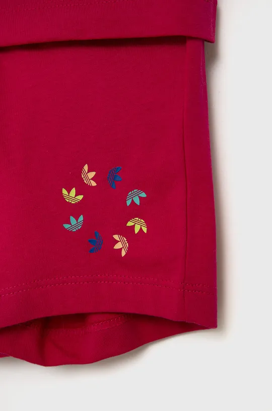 ružová Detská bavlnená súprava adidas Originals HE6852