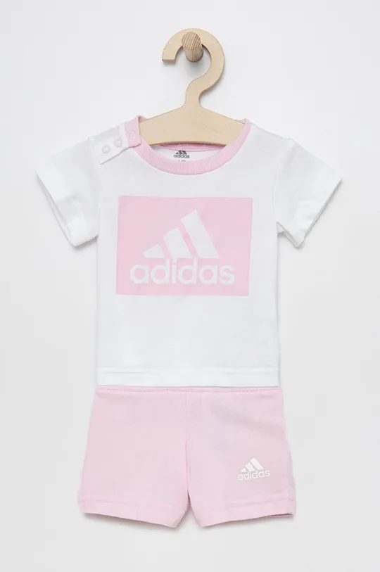 rózsaszín adidas gyerek pamut melegítő szett HF1915 Lány
