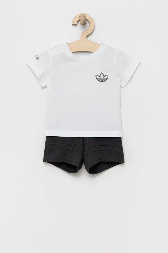 білий Дитячий бавовняний комплект adidas Originals HE2070 Дитячий