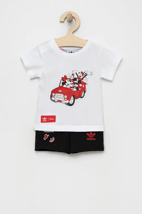 белый Детский комплект из хлопка adidas Originals Disney Детский