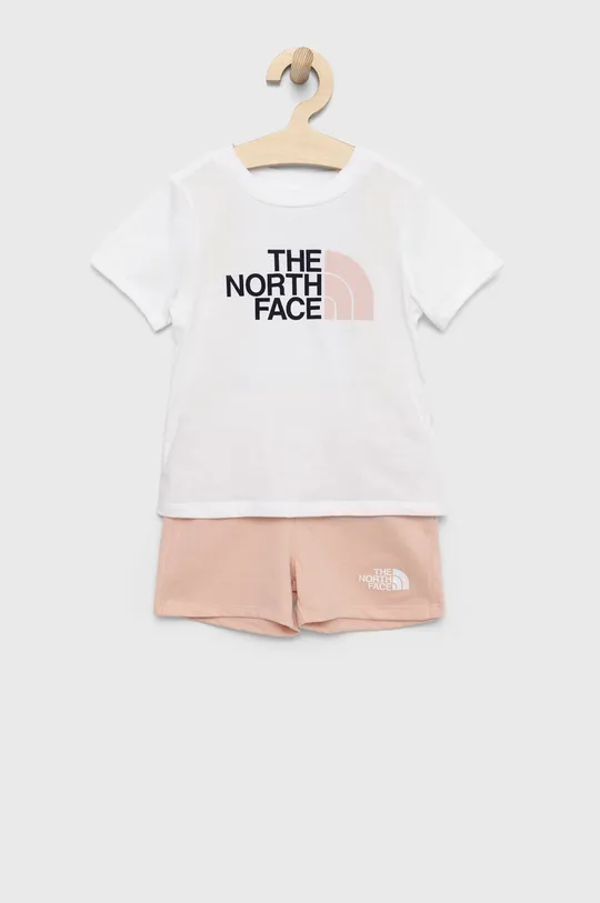 ροζ Παιδικό βαμβακερό σετ The North Face Παιδικά