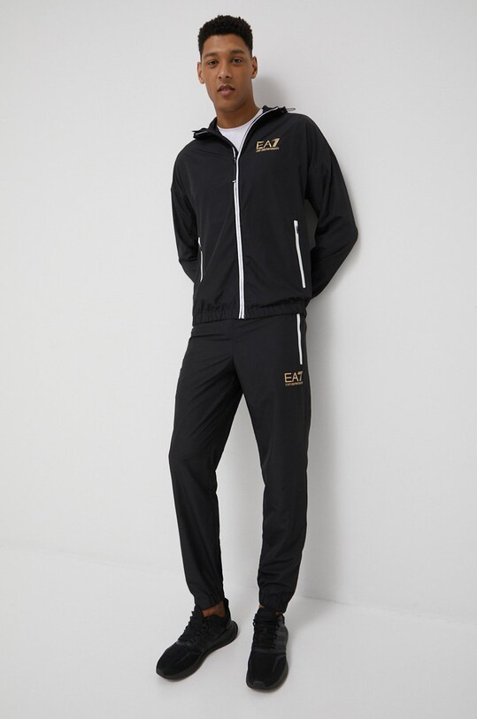 Спортивный костюм EA7 Emporio Armani мужской цвет чёрный | ANSWEAR.ua