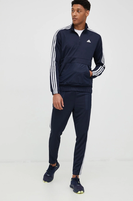 granatowy adidas Performance dres sportowy Męski