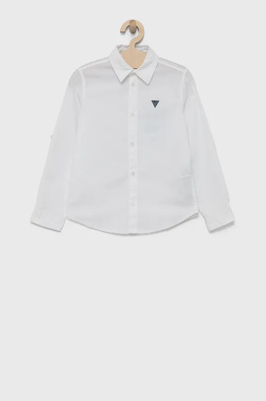 λευκό Παιδικό πουκάμισο Guess Για αγόρια