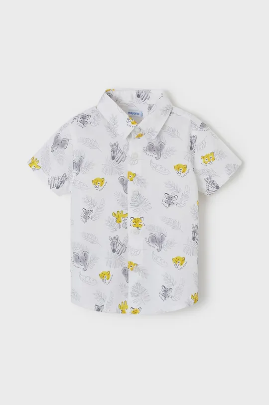 λευκό Mayoral - Παιδικό βαμβακερό πουκάμισο Για αγόρια
