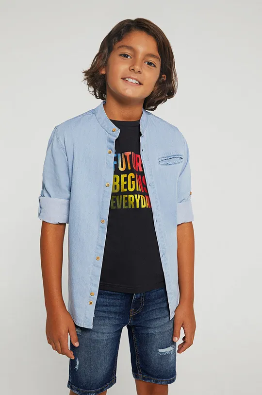 Mayoral - Παιδικό τζιν πουκάμισο μπλε