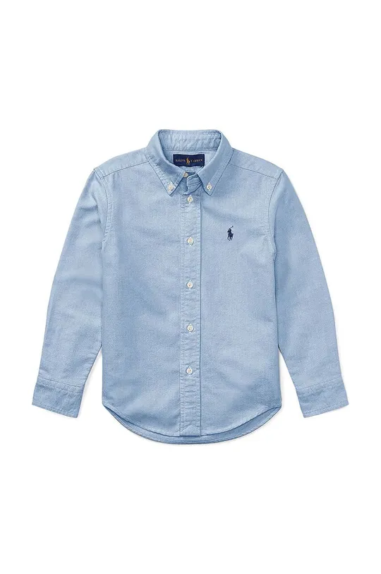 блакитний Дитяча бавовняна сорочка Polo Ralph Lauren Для хлопчиків