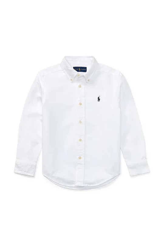 biały Polo Ralph Lauren koszula bawełniana dziecięca 322819238001 Chłopięcy