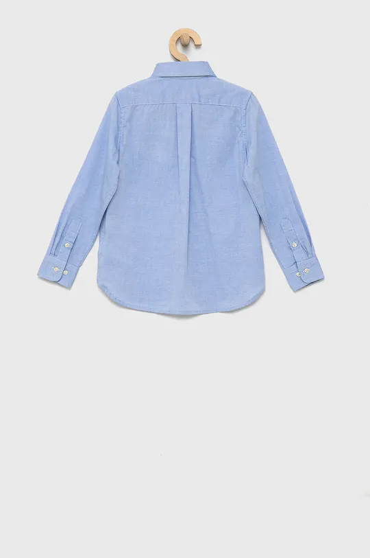 Дитяча бавовняна сорочка Polo Ralph Lauren блакитний