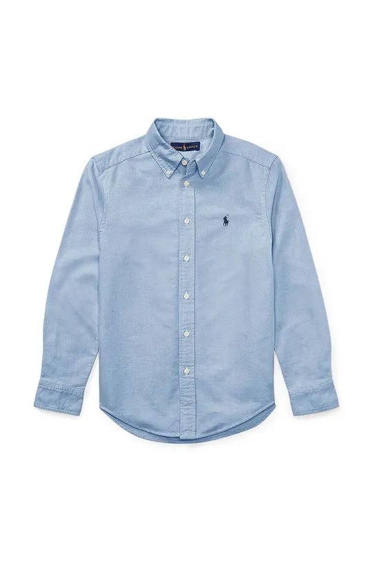 niebieski Polo Ralph Lauren koszula bawełniana dziecięca 323819238002 Chłopięcy