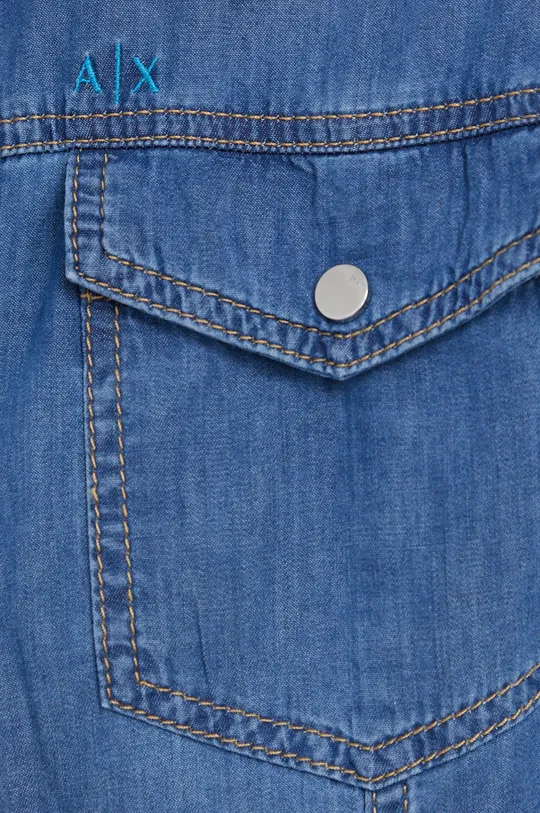 modra Armani Exchange jeans srajca