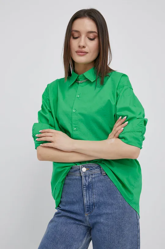 πράσινο Βαμβακερό πουκάμισο Noisy May Γυναικεία