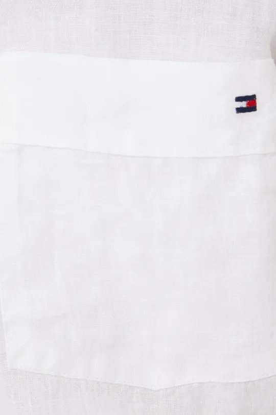 Сорочка з льону Tommy Hilfiger білий