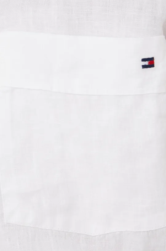 Льняная рубашка Tommy Hilfiger белый