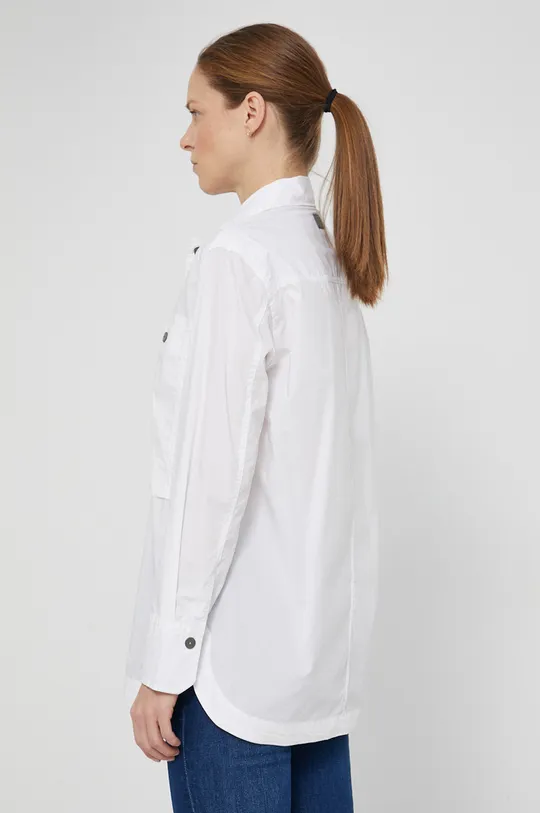 λευκό Βαμβακερό πουκάμισο G-Star Raw