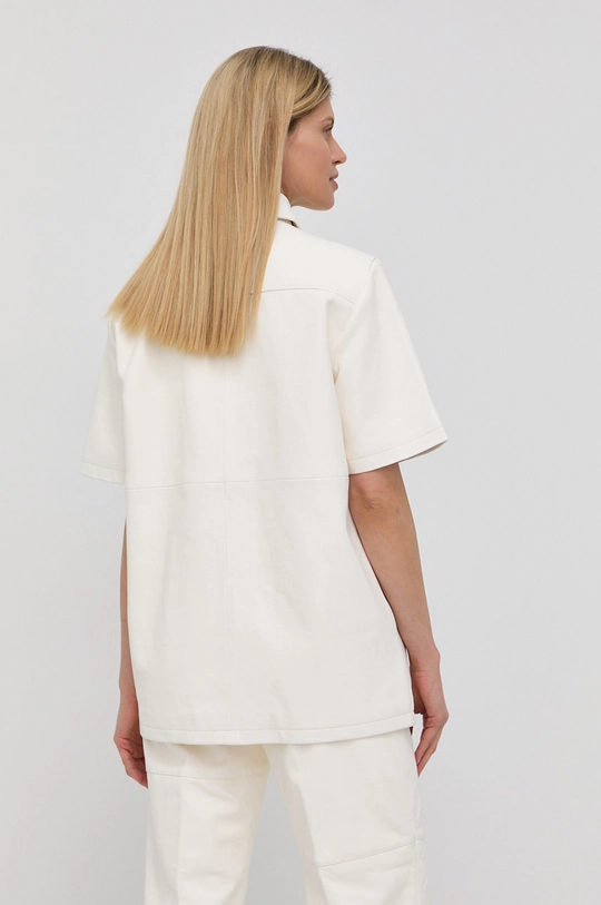 bianco Birgitte Herskind camicia in pelle