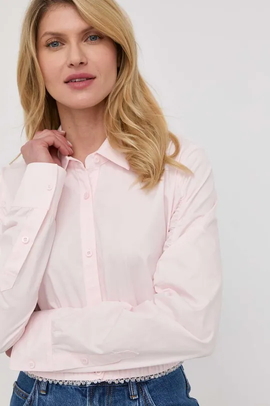 ροζ Βαμβακερό πουκάμισο Miss Sixty Γυναικεία