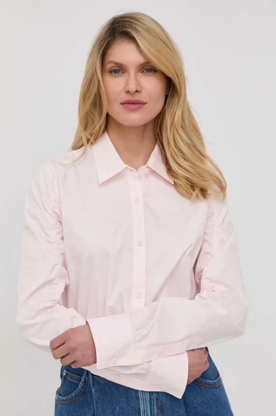 růžová Bavlněné tričko Miss Sixty