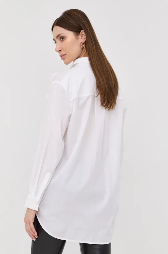 λευκό Βαμβακερό πουκάμισο Samsoe Samsoe
