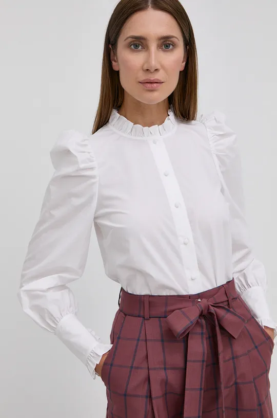 λευκό Twinset - Βαμβακερό πουκάμισο Γυναικεία