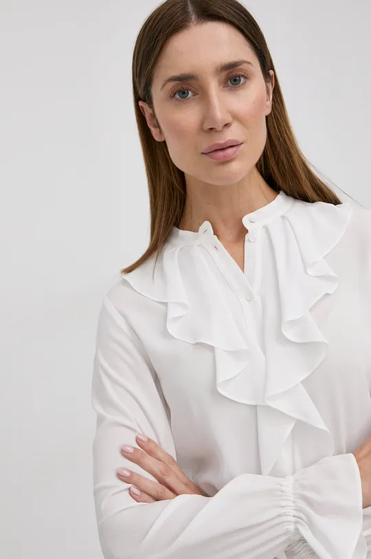 λευκό Μεταξωτό πουκάμισο MAX&Co. Γυναικεία