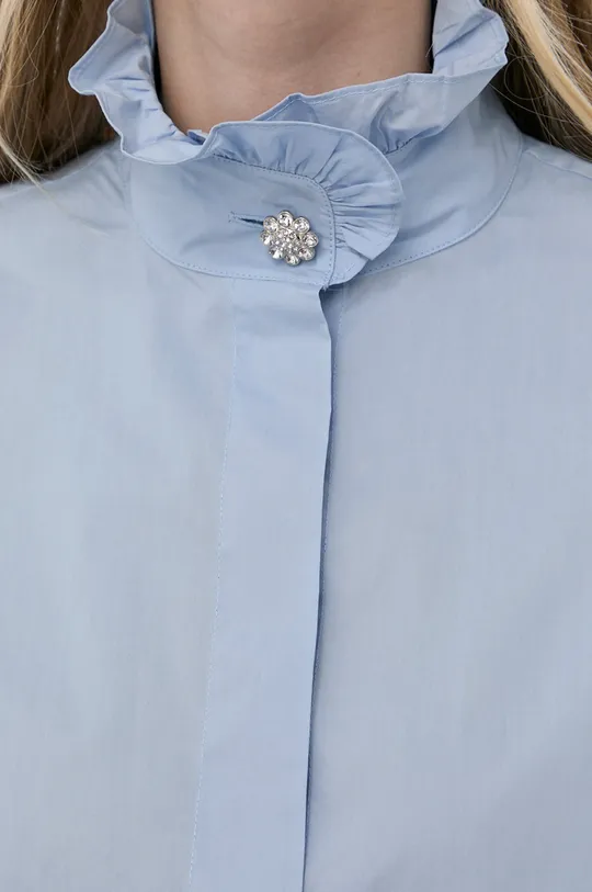 Хлопковая рубашка Custommade голубой
