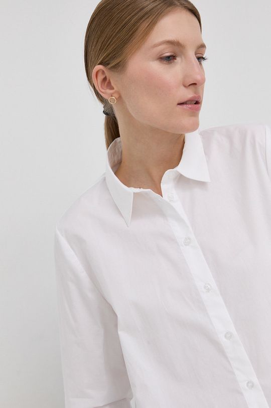 bílá Bruuns Bazaar - Bavlněné tričko