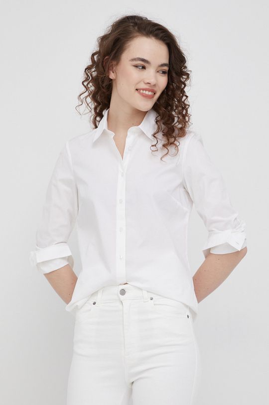 biały Sisley koszula Damski